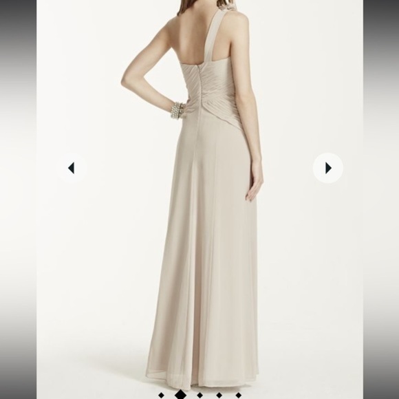 Floral Detailed One‎ Shoulder Chiffon Dress Size 0 - Picture 11 of 12